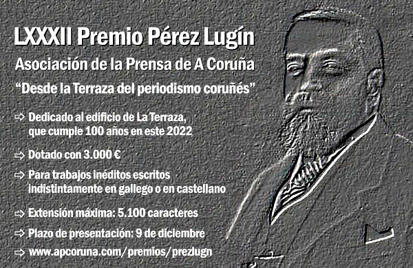 La APC dedica el Premio Pérez Lugí­n al centenario de La Terraza y su vinculación con el periodismo en A Coruña